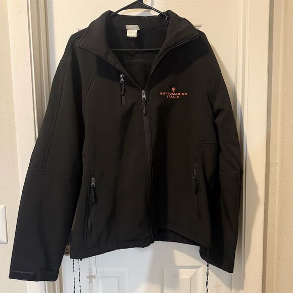 Men's Large Black Softshell Jacket - Picture 1 of 10